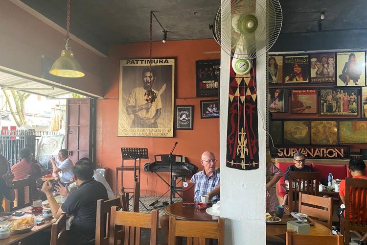 Rumah kopi Sibu-Sibu di Ambon, Maluku, pada Sabtu (29/10/2022). 