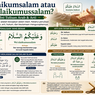 Waalaikumsalam atau Wa'alaikumussalam? Ini Tulisan Arab & Arti