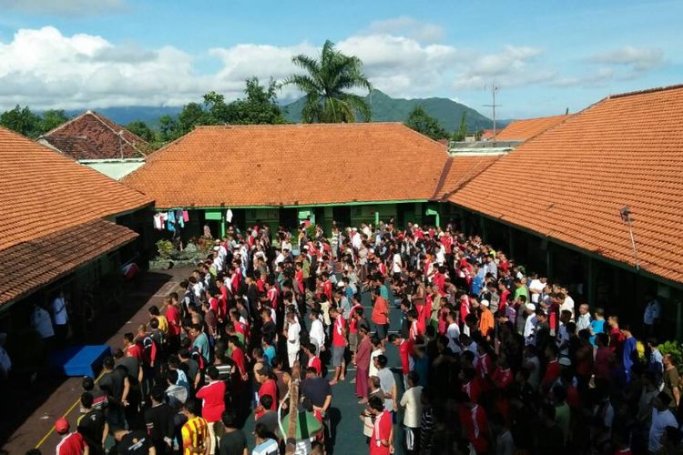 Salah satu kegiatan di Lapas Kelas II A Kota Kediri, Jawa Timur.