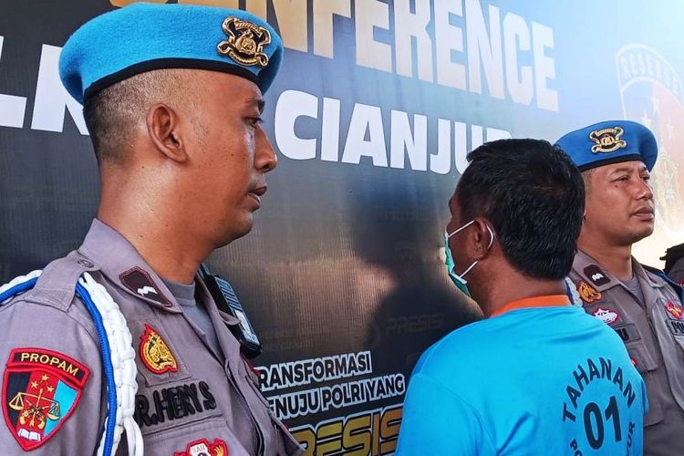 Polisi mengamankan seorang penyalur tenaga kerja asal Kabupaten Cianjur, Jawa Barat, yang diduga terlibat dalam jaringan TPPO.