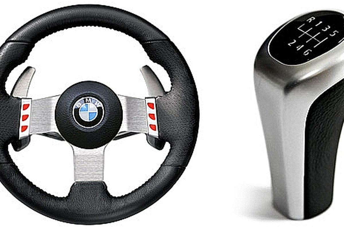 Logitech G27 dimodifikasi aksesoris BMW