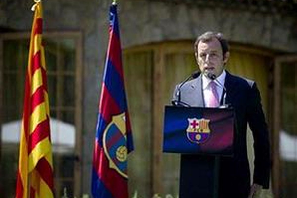 Presiden Barcelona, Sandro Rosell.