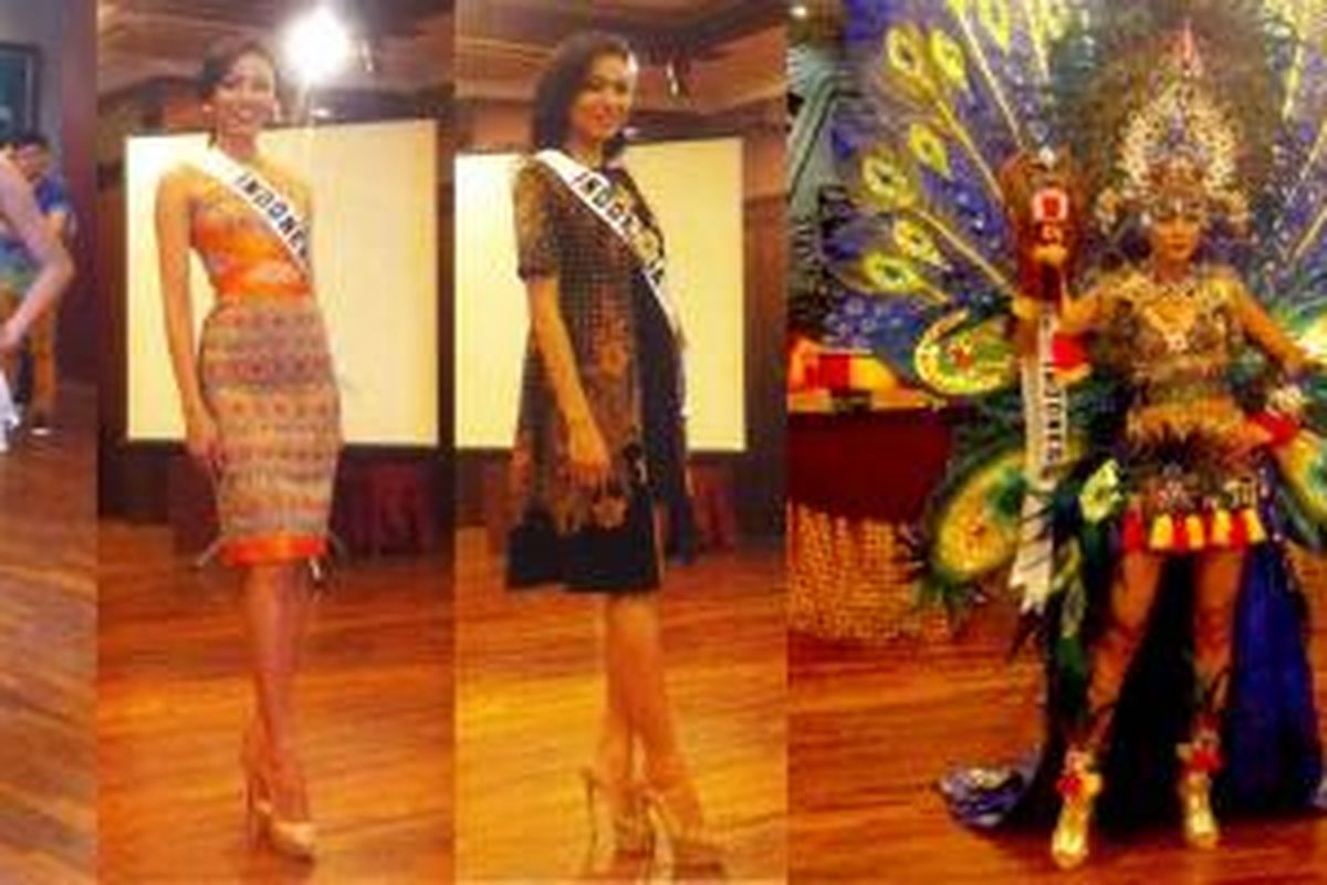 Busana-busana yang akan ditampilkan Whulandary di Miss Universe 2013.