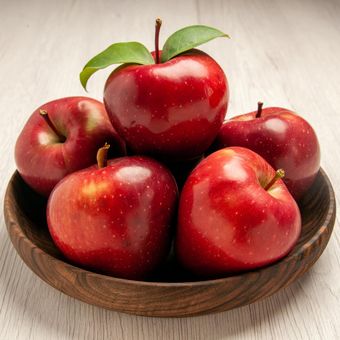 Ilustrasi buah apel. 