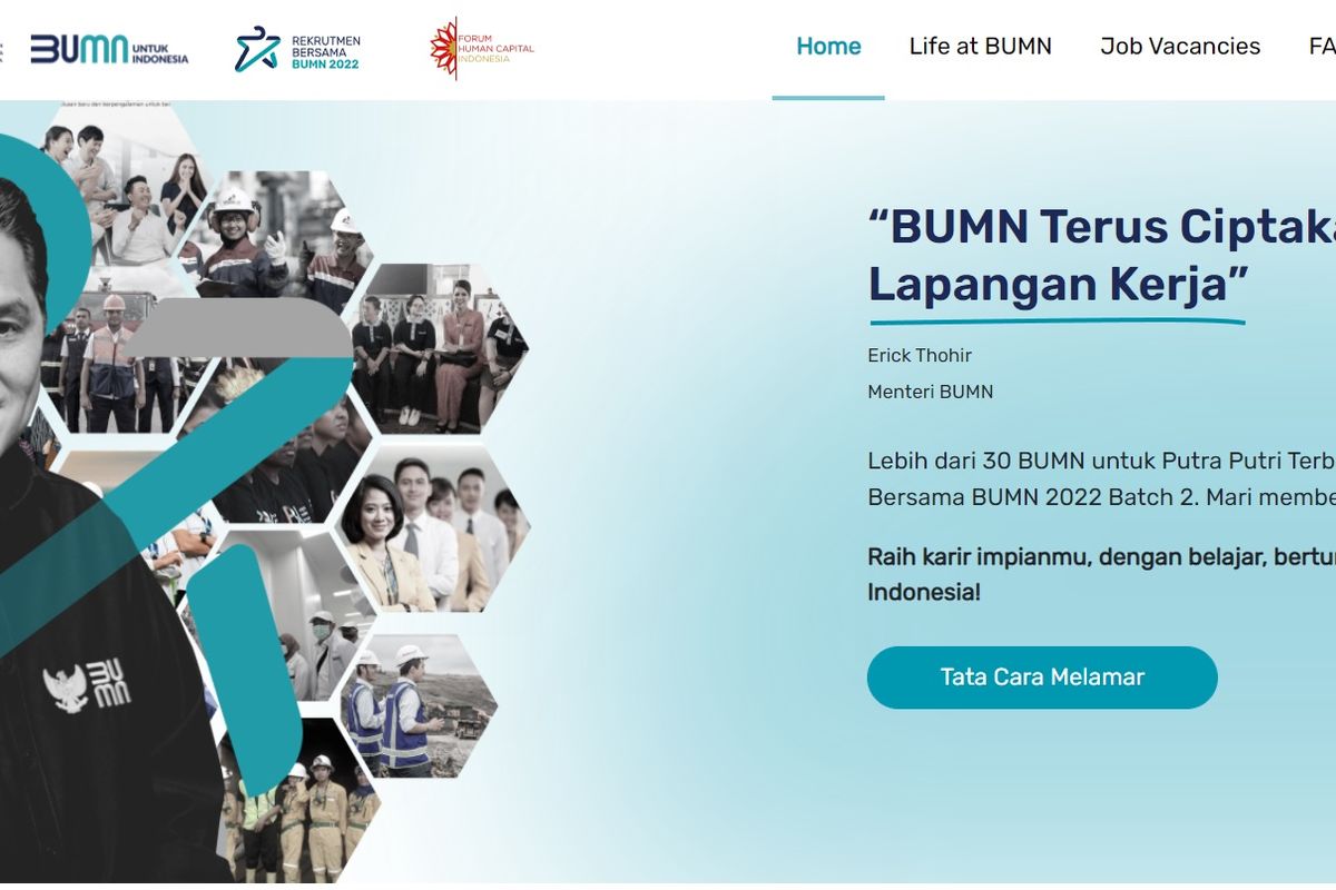 Syarat Dan Cara Daftar Rekrutmen Bersama Bumn 2022 Batch 2 8641