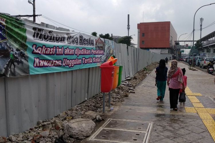 Calon lokasi sentra kuliner malam Jatinegara, Jakarta Timur, Selasa (20/3/2018)