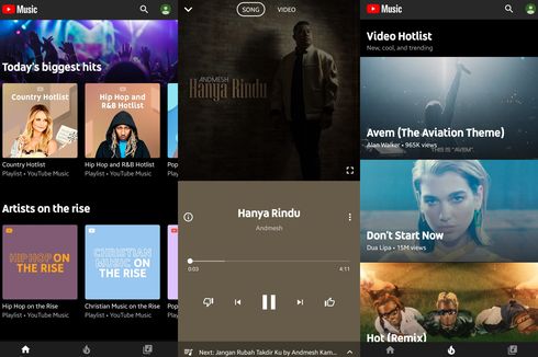 YouTube Music Meluncur di Indonesia, Bedanya dengan Spotify?