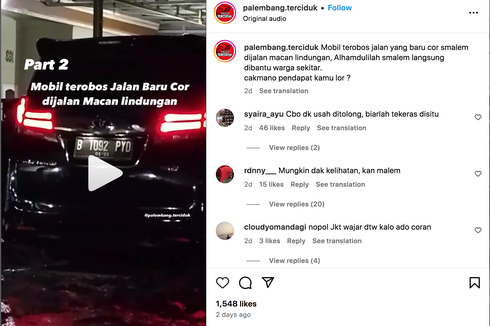 Video Viral, Toyota Alphard Terobos Jalan yang Baru di Cor