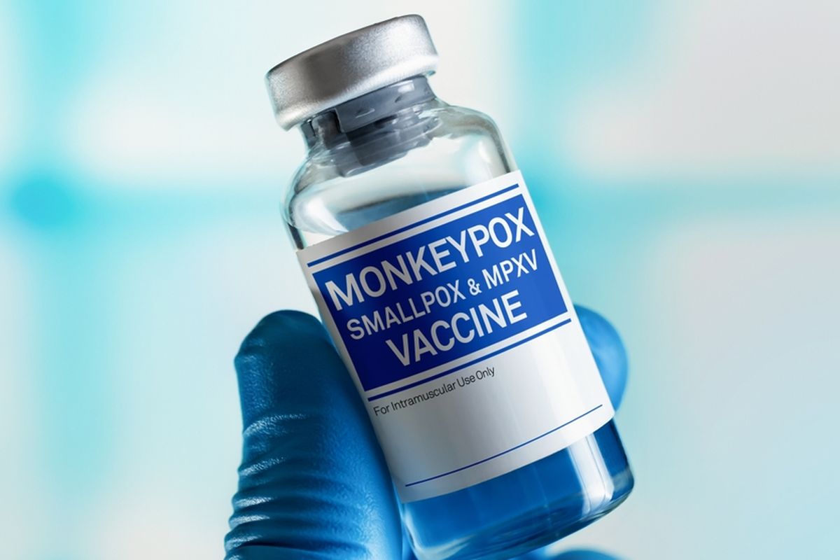 Ilustrasi vaksin monkeypox atau cacar monyet. Kementerian Kesehatan mulai menggelar vaksinasi monkeypox untuk kelompok berisiko.