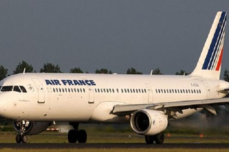 Salah satu pesawat milik maskapai penerbangan Air France.