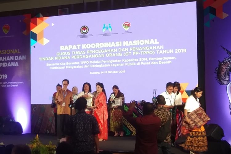Rapat Koordinasi Nasional Gugus Tugas Pencegahan dan Penanganan Tindak Pidana Perdagangan Orang (GT PP-TPPO) Tahun 2019 yang berlangsung pada 14 – 17 Oktober 2019 di Hotel Aston Kota Kupang, Nusa Tenggara Timur (NTT)