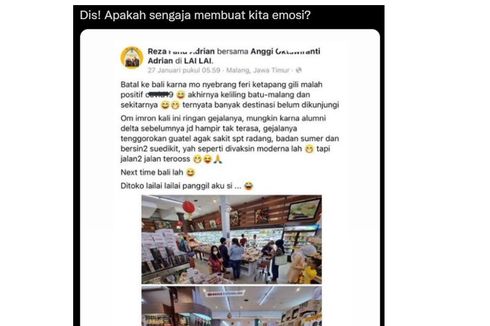 Viral, Unggahan Pria Mengaku Terpapar Covid-19, tapi Jalan-jalan ke Malang, Wali Kota: Sudah Jelas Positif Kok Keluyuran