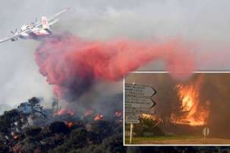 Hutan terbakar di Perancis selatan menyebabkan 10.000 orang dievakuasi dari kawasan itu sejak Rabu (10/8/2016) waktu setempat.