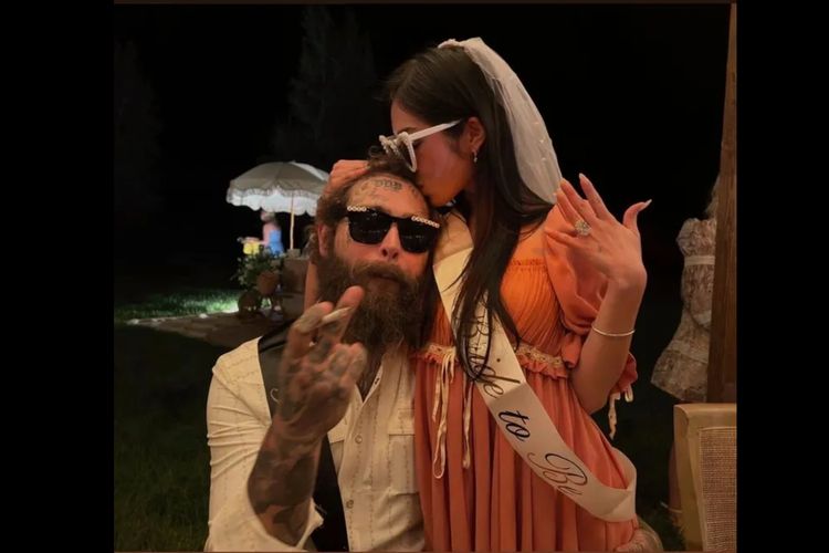 Post Malone Bertunangan, Harga Cincin Ditaksir Capai Rp 44 Miliar