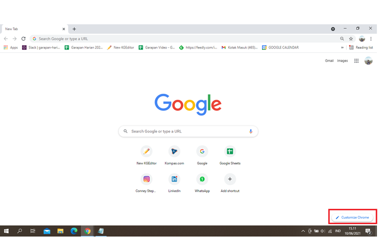 Cara mengganti background tab di Google Chrome