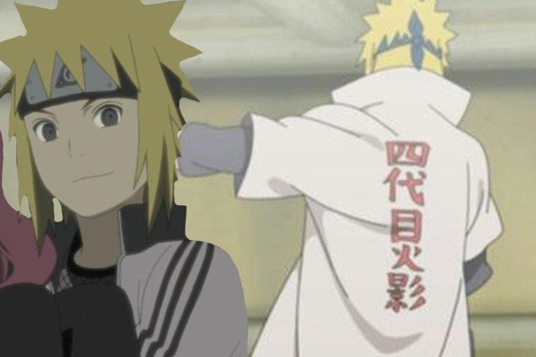 Minato Namikaze di anime Naruto. Minato adalah ayah dari Naruto