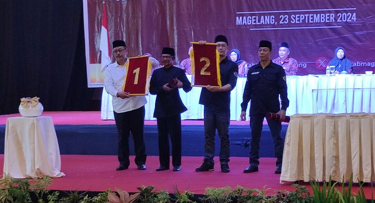 Pilkada Kabupaten Magelang, Sudaryanto-Trijaya Dapat Nomor Urut 1, Grengseng-Sahid 2