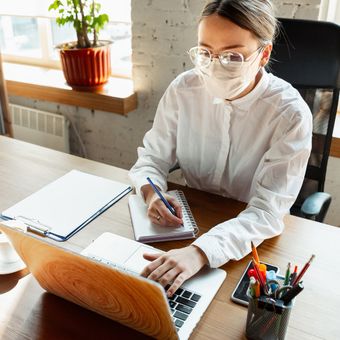 Ilustrasi Work From Home (WFH). 