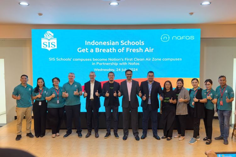 Singapore Intercultural School (SIS) bermitra dengan pakar kualitas udara Nafas Indonesia untuk menciptakan Clean Air Zone (Zona Udara Bersih) di 10 kampus SIS di Indonesia. 