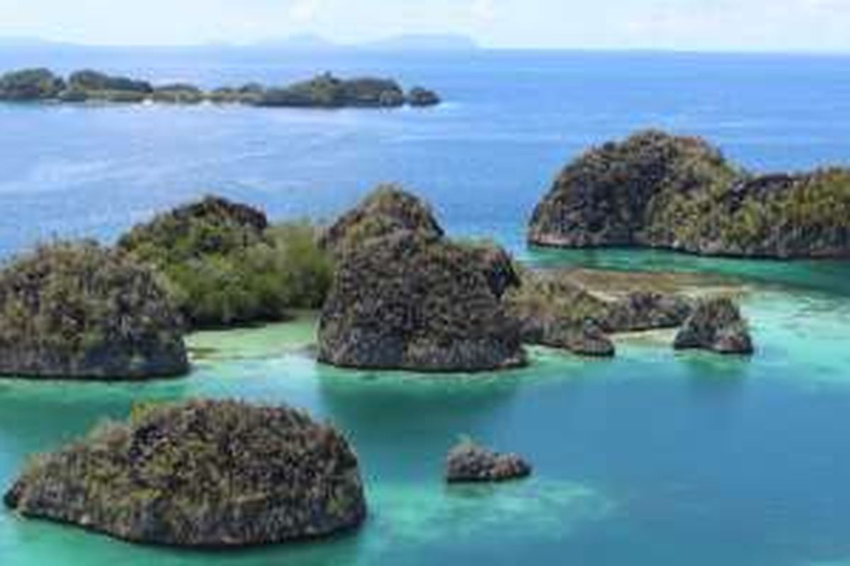 Pianemo, destinasi wisata favorit di Kabupaten Raja Ampat, Papua Barat.