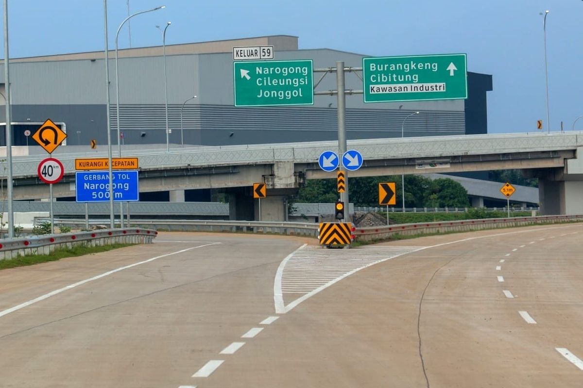 Pembangunan jalan Tol Cimanggis-Cibitung telah rampung dan akhirnya diresmikan oleh Wakil Presiden K.H Ma'ruf Amin didampingi Menteri Pekerjaan Umum dan Perumahan Rakyat (PUPR) Basuki Hadimuljono.