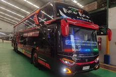 Bus Baru Alvaro Satya Trans yang Baru Pakai Sasis Tronton dari Scania