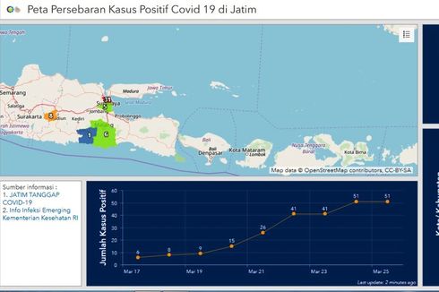 Begini Peta Persebaran Corona di Jatim Ciptaan Akademisi ITS