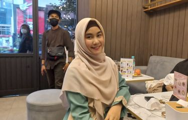 Anisa Rahma di kawasan Kemang, Jakarta Selatan belum lama ini. 