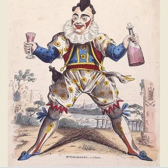 Joseph Grimaldi berperan sebagai badut Joey. (History of Circus)