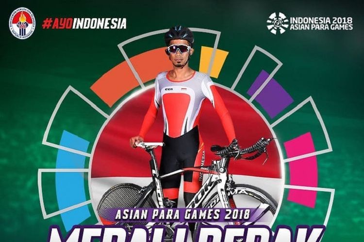 Mantan pebalap sepeda motor nasional, Muhammad Fadli Immamuddin yang menyumbangkan medali perak untuk Indonesia di cabang balap sepeda Asian Para Games 2018.