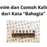Sinonim dan Contoh Kalimat dari Kata 