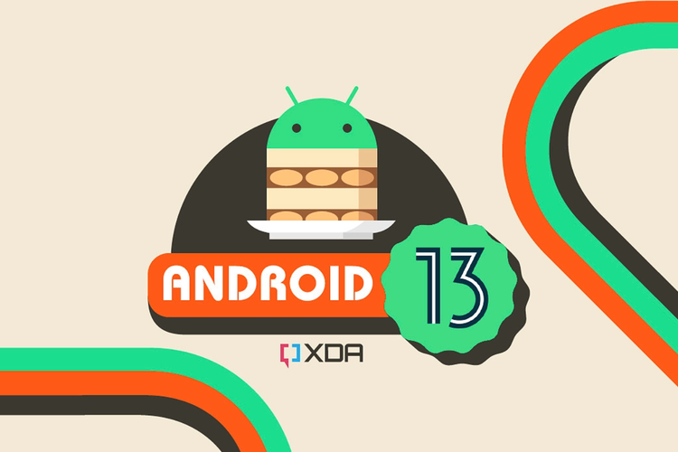 Ilustrasi sistem operasi (OS) Android 13.