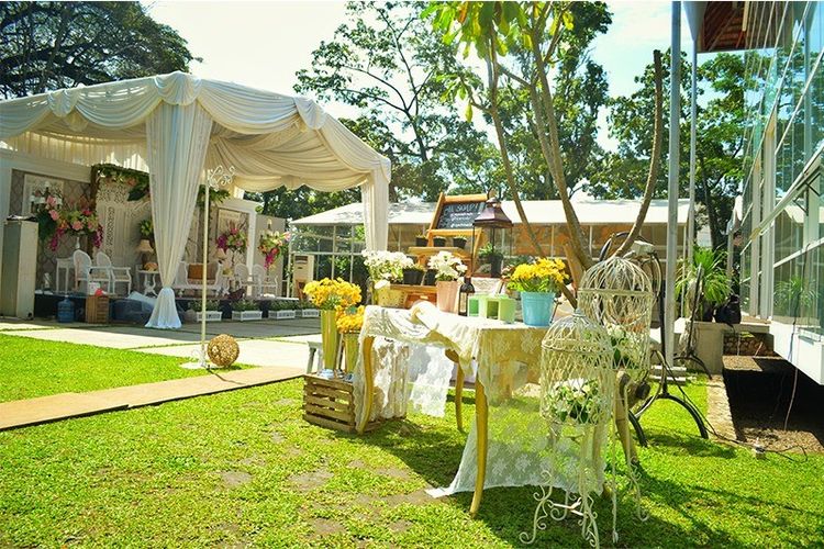 Venue outdoor Malaka Hotel Bandung.