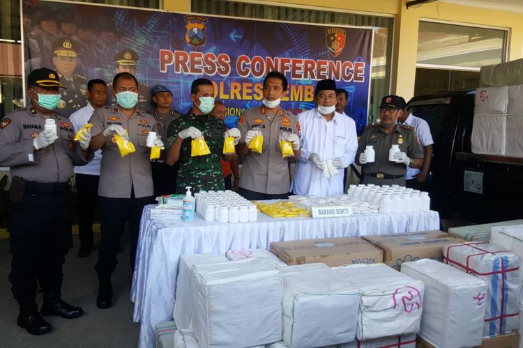 Polres Jember saat menggelar rilis ungkap peredaran Obat Keras Berbahaya (Okerbaya) 