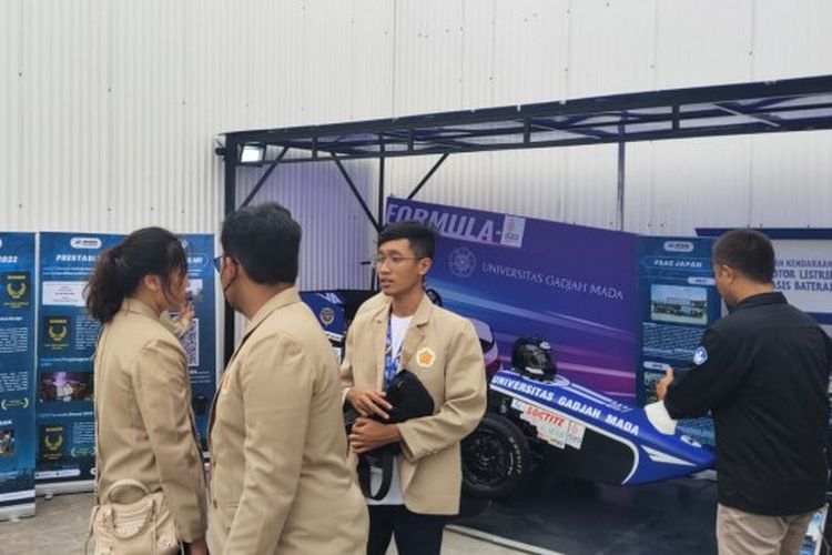 Mobil listrik Tim Arjuna UGM yang ikut meramaikan perhelatan KTT G20 Bali.