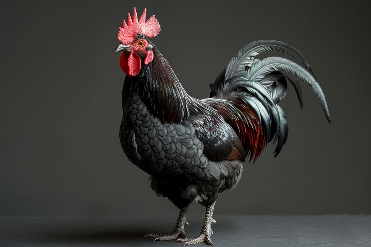 Ilustrasi ayam jantan