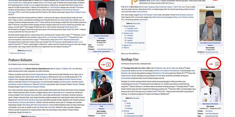 Jelang Pilpres 2019 Wikipedia Mengunci Artikel Profil Capres Cawapres