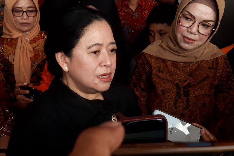 Ketua DPP PDI-P Puan Maharani di Sukoharjo, Jawa Tengah, Kamis (11/1/2024).