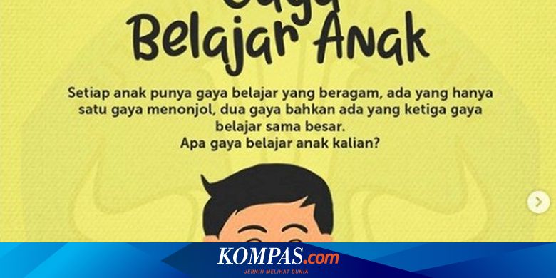 Penting Dipahami Ternyata Begini 3 Gaya Belajar Anak