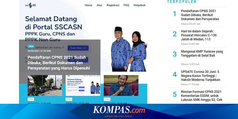 Populer Tren Pendaftaran Cpns 2021 Sudah Dibuka Daftar 60 Zona Merah Covid 19 Halaman All Kompas Com