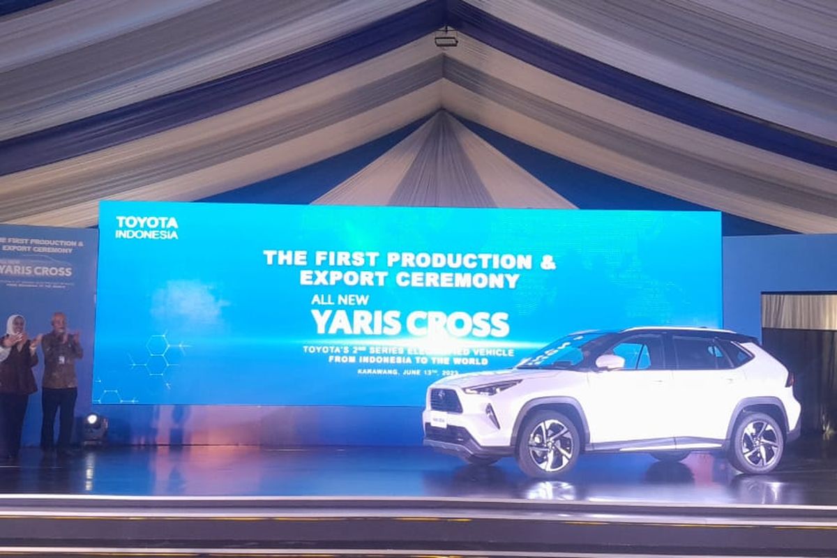 Toyota investasi Rp 2,5 triliun bangun produksi Yaris Cross di Karawang. Jabar. 