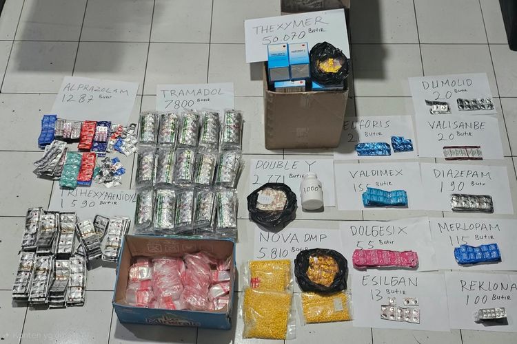 Sindikat Peredaran Tramadol di Tanah Abang Jakpus Ditangkap, 74.997 Butir Obat Keras Disita