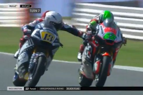 Aksi Tidak Sportif Pebalap Moto2, Tekan Handle Rem Pebalap Lain