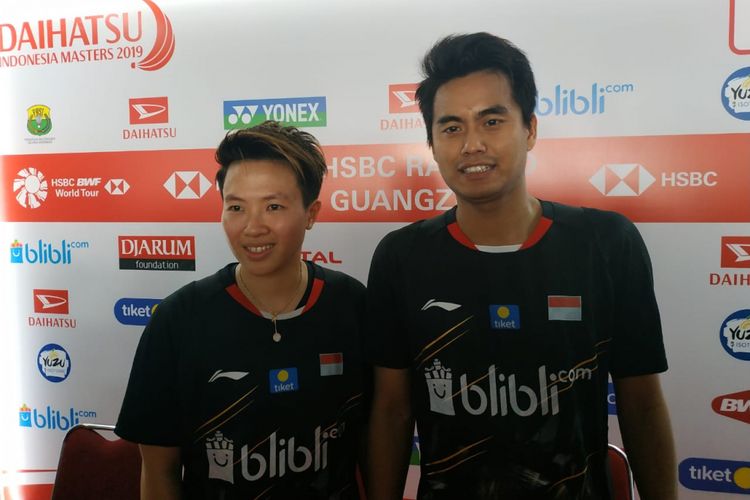 Pasangan ganda campuran Indonesia, Tontowi Ahmad/Liliyana Natsir.