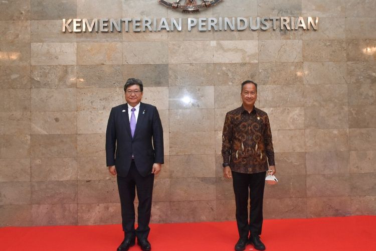 Menperin bertemu dengan Menteri Ekonomi, Perdagangan, dan Industri (METI) Jepang Koichi Hagiuda