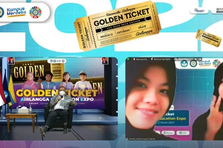 Kisah si kembar Naura Nada Kamelia dan Nabila Nada Zakiah masuk Unair lewat Golden Ticket Unair 2022.