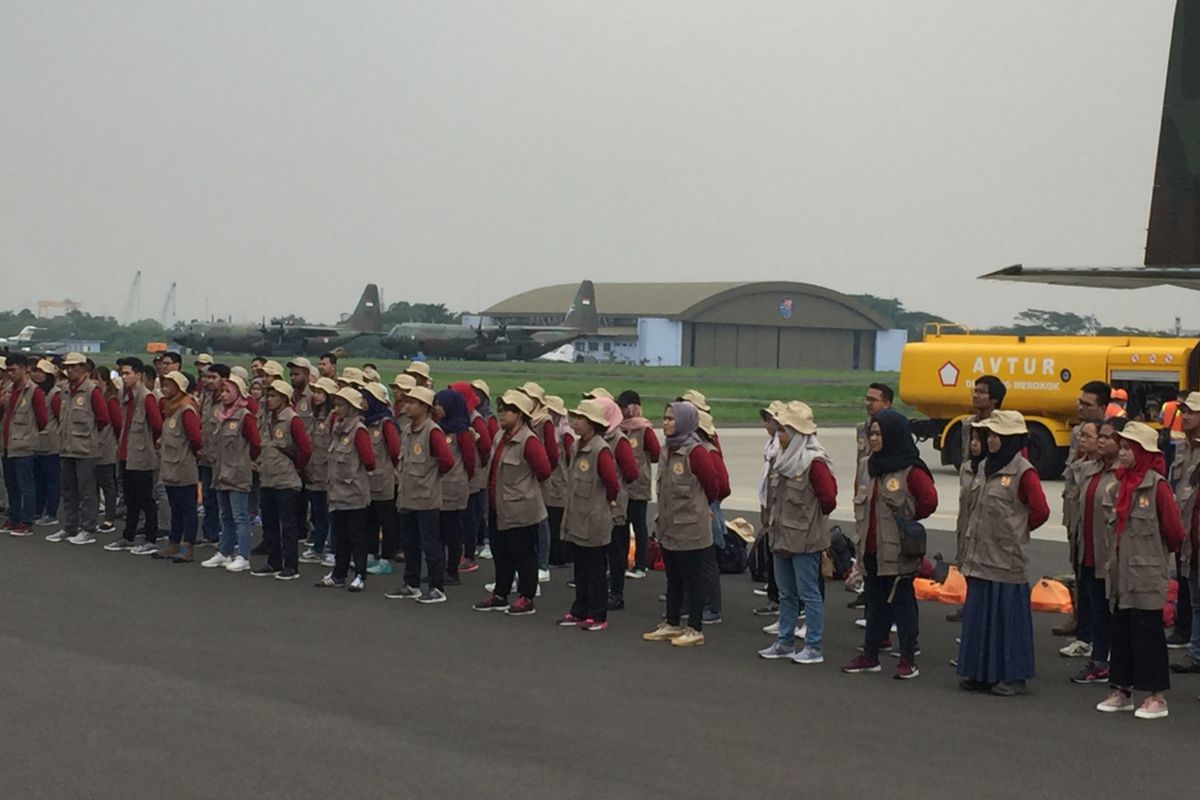 Para CPNS Kementerian PUPR yang dikirim ke Lombok, NTB untuk membantu percepatan rehabilitasi dan rekonstruksi pascagempa.