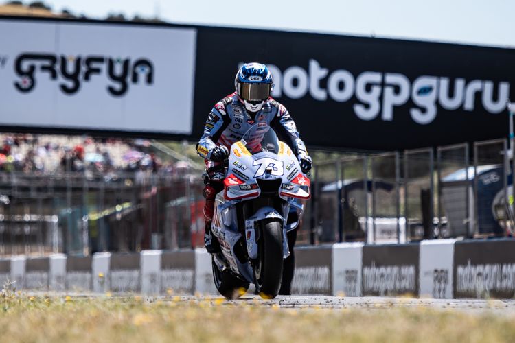 Alex Marquez saat berlaga pada MotoGP Spanyol 2023