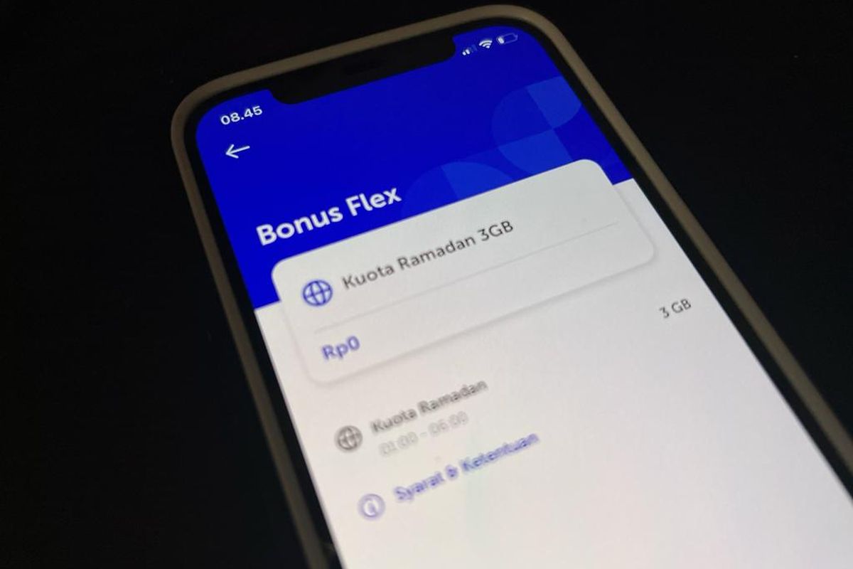 Bonus kuota Ramadhan XL yang tersedia di aplikasi MyXL.