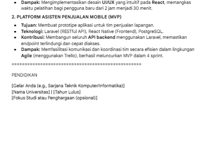 Hasil CV generated AI Software Engineer (2)